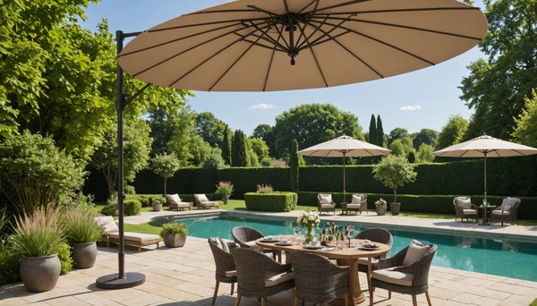 Parasols de jardin de luxe pour une oasis extérieure sophistiquée